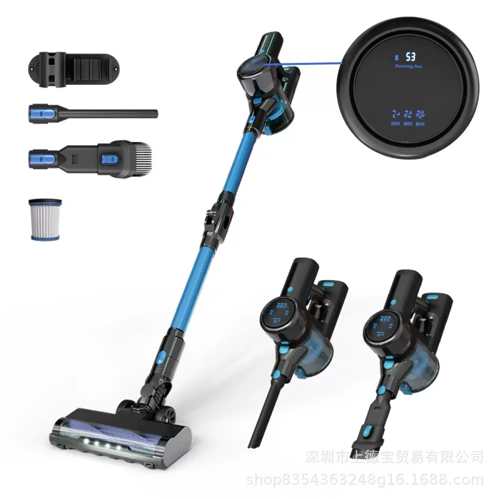 200W Brushless Cordless Stick Vacuum Cleaner, Vacuum & Mop 2-in-1, Powerful Suction, Handheld Multi-purpose Cleaner for Home Floors, Carpet, Mattress & Pet Hair