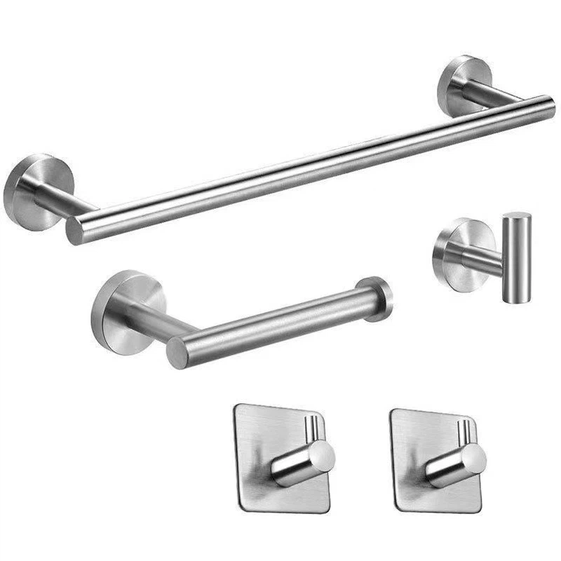 5Pcs Brushed Nickel Stainless Steel Bathroom Hardware Set, Wall Mount Bathroom Accessory Kit