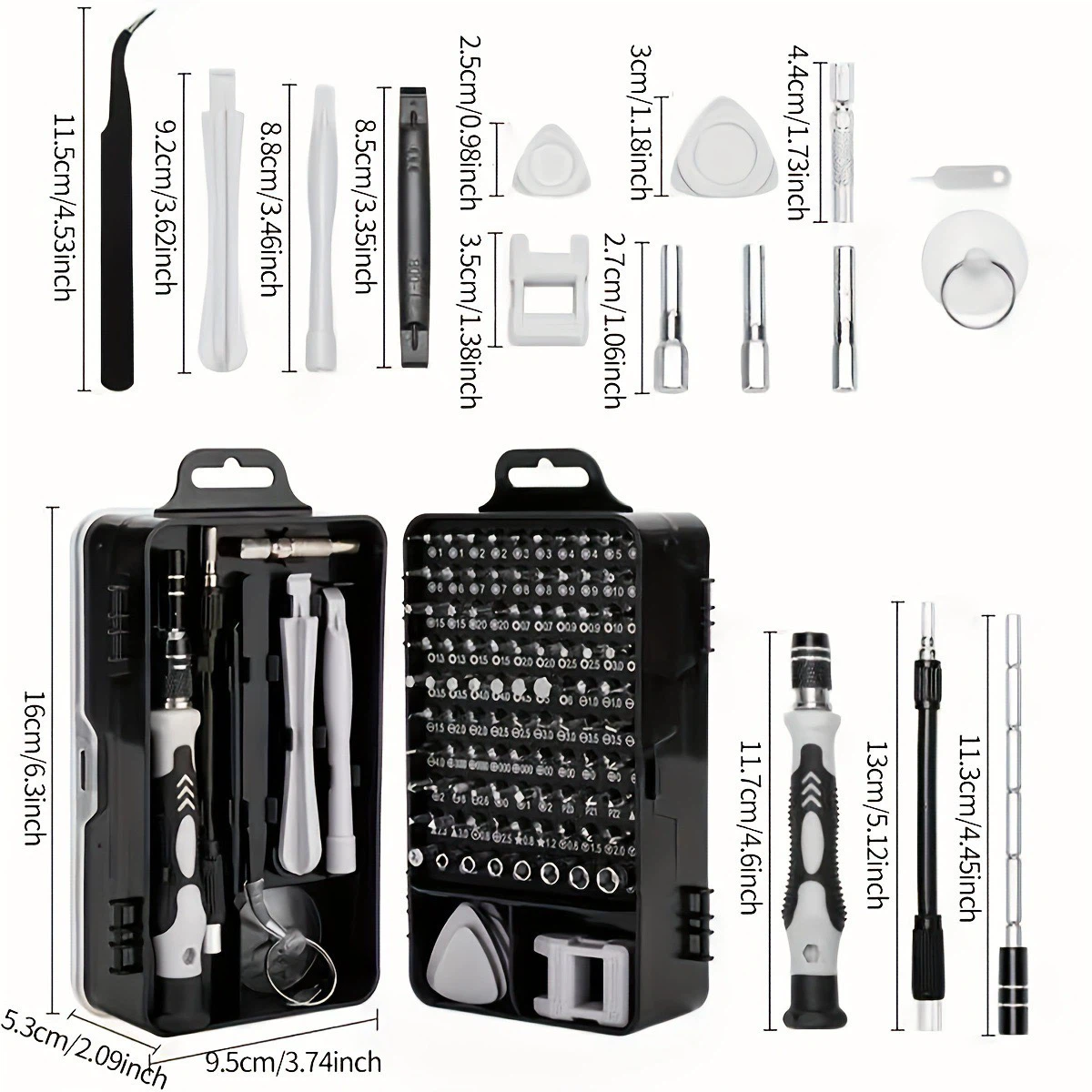 115‑in‑1 Precision Screwdriver Repair Kit, Multi‑Purpose Electronics Disassembly Tool Set