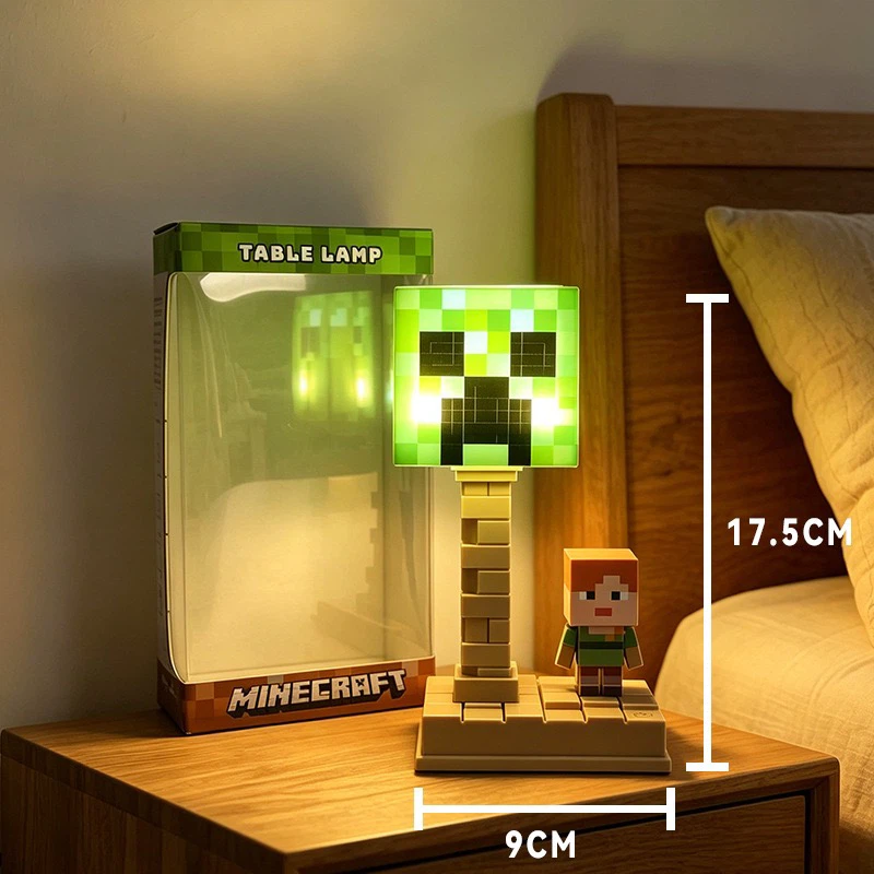 Rechargeable TNT Block Pixel Night Light, Game Cube Bedside Atmosphere Lamp
