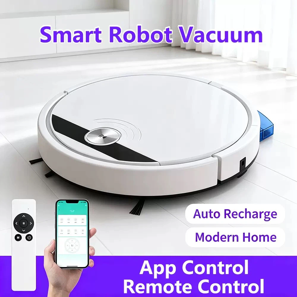 Smart App Control Robot Vacuum Mop Combo with Auto Recharge