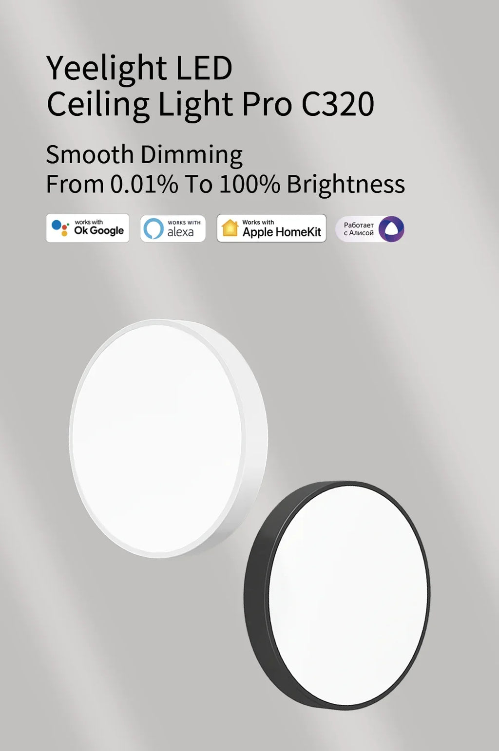 Global version Yeelight Smart LED Ceiling Light PRO Wifi Connection 2700-6500K Dimmable Smart Voice Control For Apple Homekit