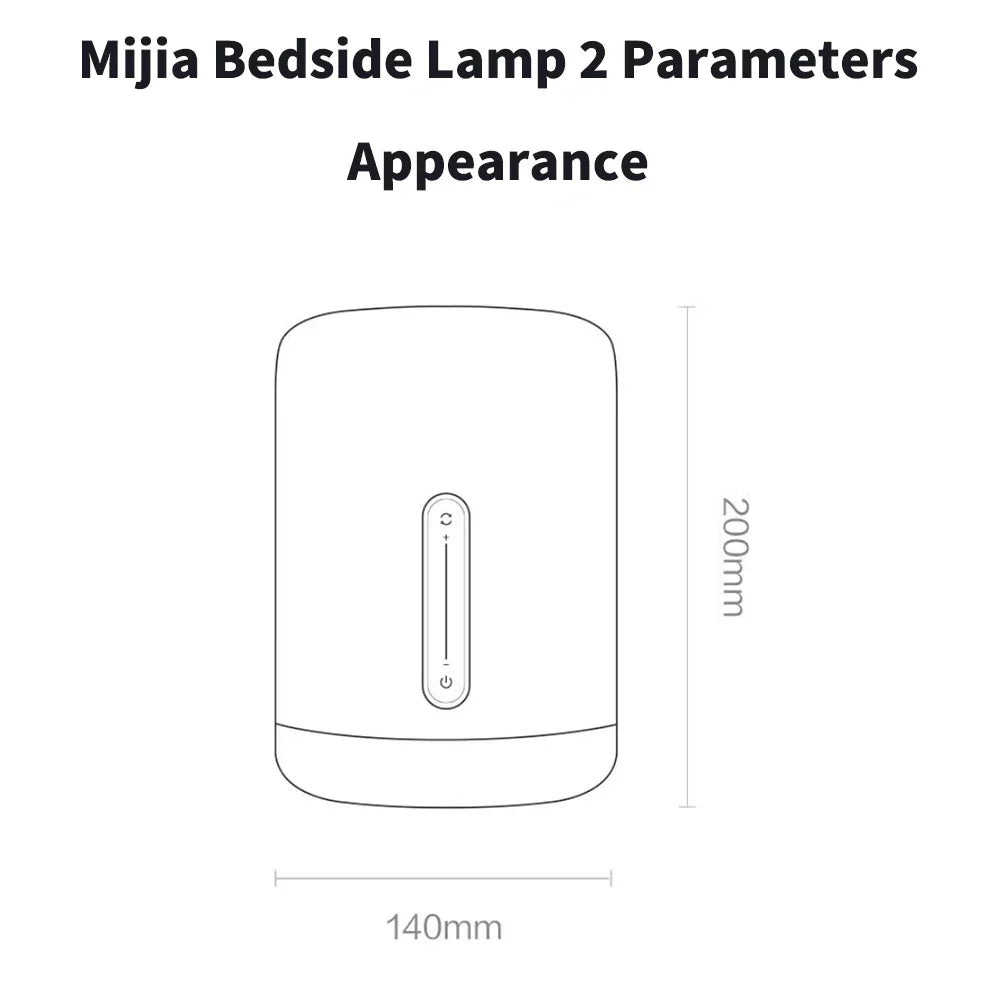 Bedside Lamp 2 Smart Table LED Night Light Colorful 400 Lumens Bluetooth WiFi Touch Control for Apple HomeKit Siri