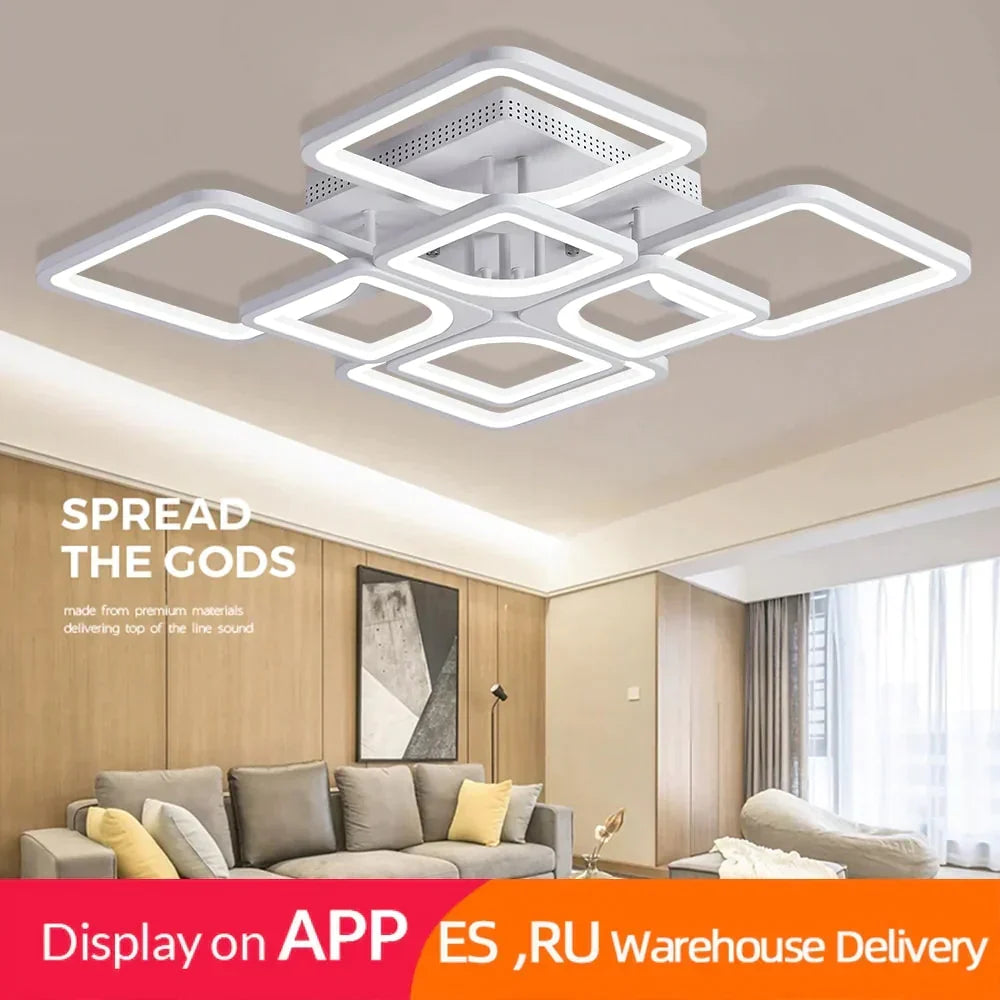 Modern Led Ceiling Lights/ Plafond Lamp Lustre Suspension For Living/ Dining Room Kitchen – Distinctive Design 2