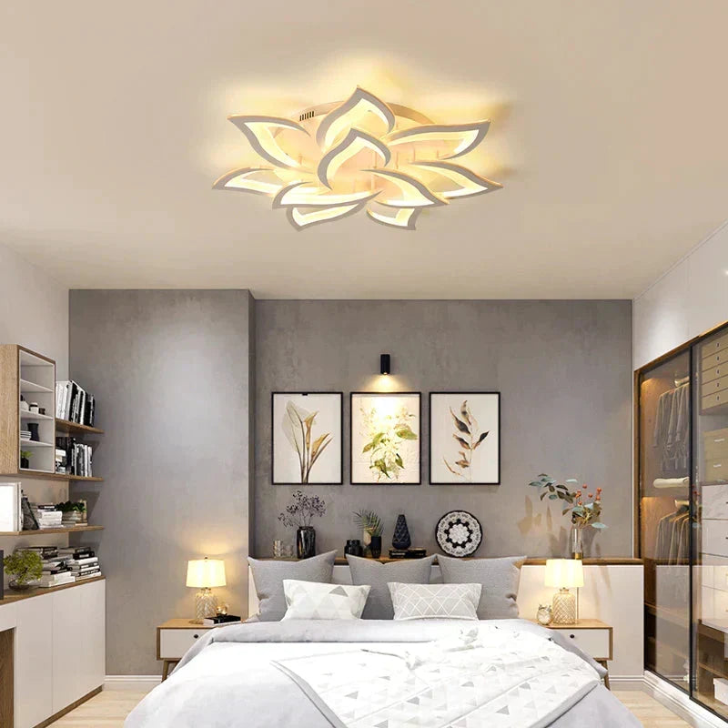 Acrylic Ceiling Lamp Living Room Kitchen Bedroom Modern Remote Control Colorful Atmosphere Ceiling Light Fixture Deco